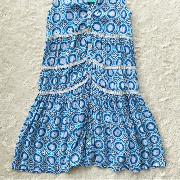 Tiare Hawaii blue lighthouse mini dress coverup one size - Picture 7 of 14